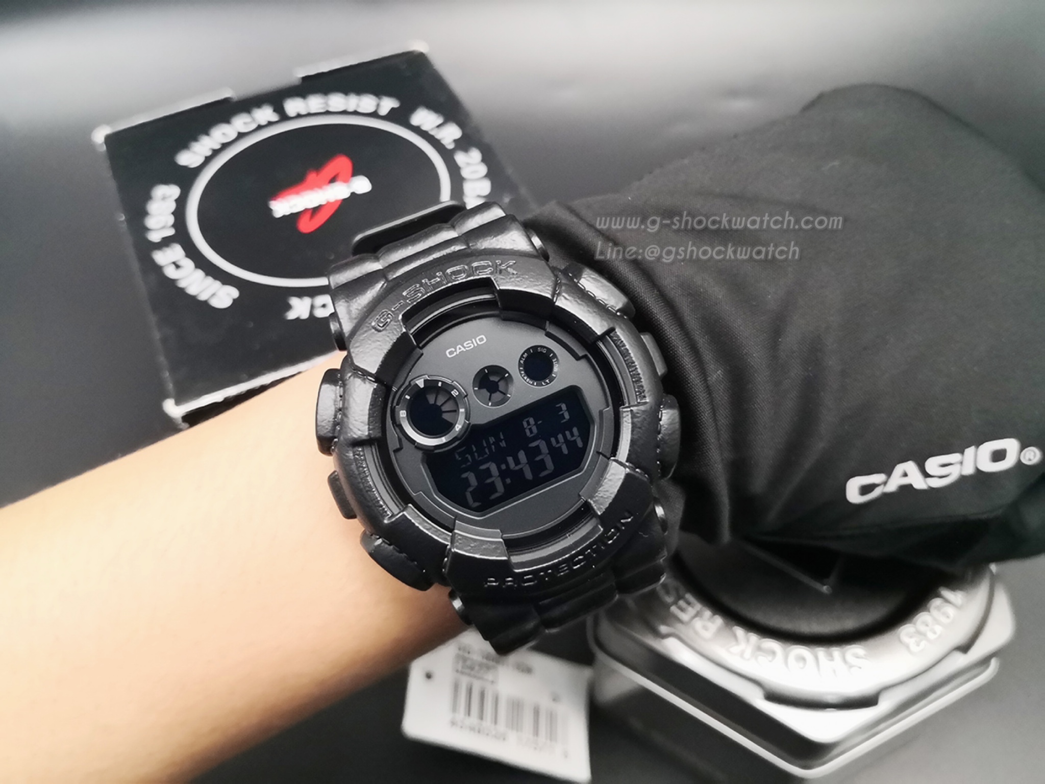 CASIO G-SHOCK นาฬิกาข้อมือ นาฬิกากันน้ำ นาฬิกาของแท้ ประกันศูนย์ CMG 1 ปี รุ่น GD-120BT-1D