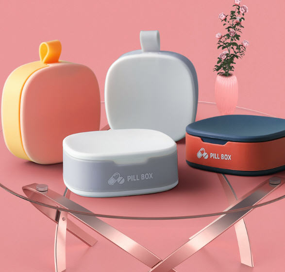 กล่องใส่ยา,กล่องใส่ยาพกพา,กล่องใส่ยา4ช่อง