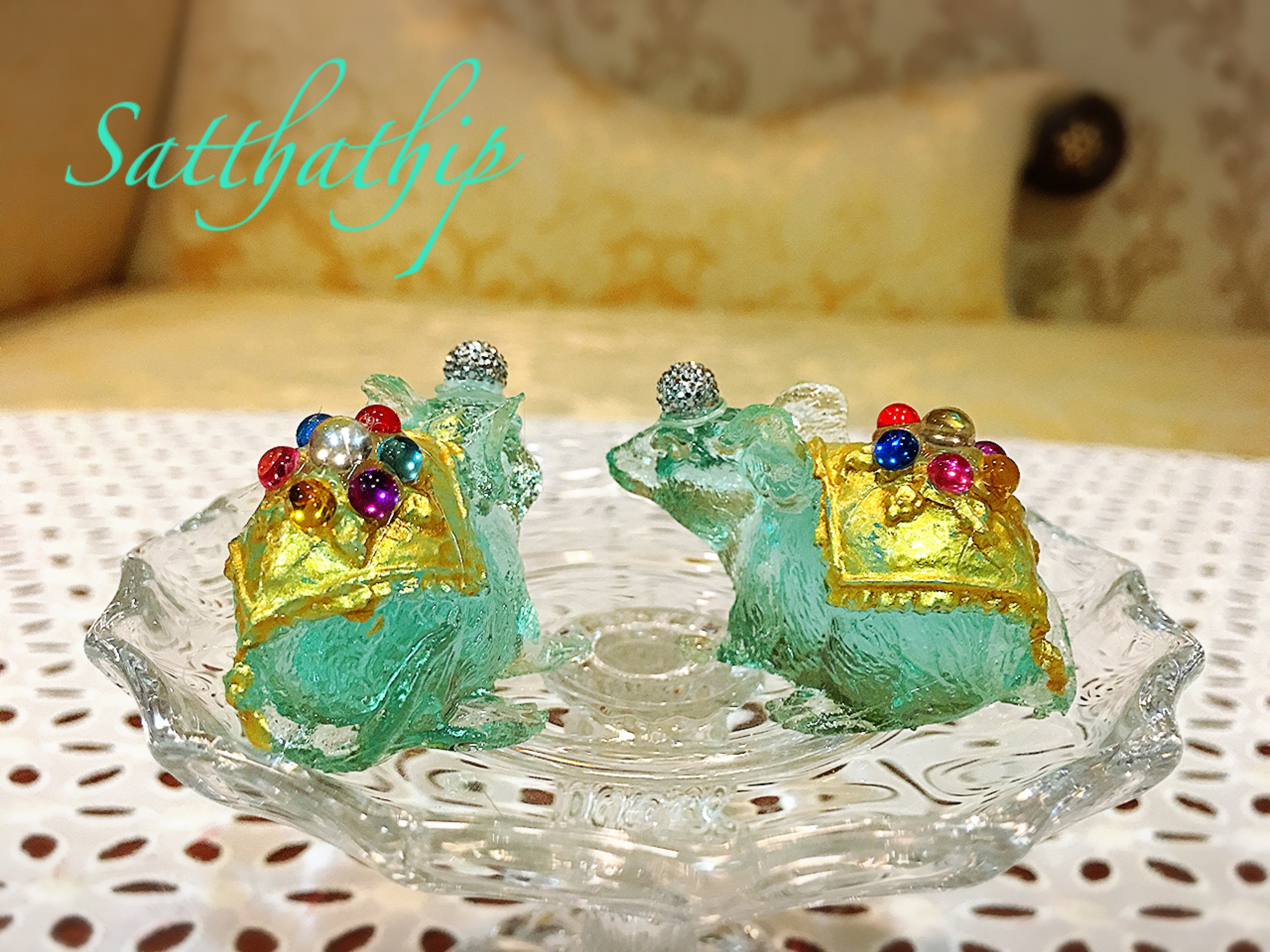 หนูมุสิกะ แต่งองค์ (ราคาเป็นคู่) บริวารแห่งพระพิฆเนศ/ หนูเรซิ่น ถวายพระพิฆเนศ - Ganesha: Lord of Success