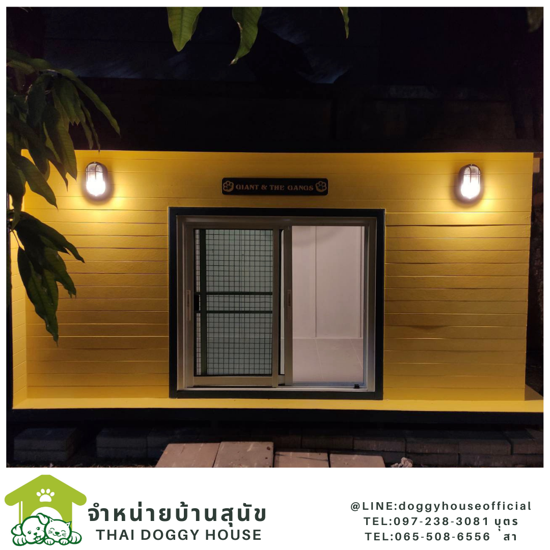 บ้านหมา รองรับการติดแอร์