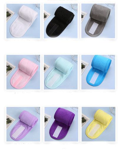 ผ้าขนหนูคาดผม,ที่คาดศีรษะ,ผ้าขนหนู,ปักโลโก้