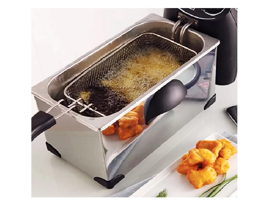 หม้อทอดไร้น้ำมัน หม้อทอดไฟฟ้าเคลือบเทปล่อน กะทะทอดไฟฟ้า #ร้านขายลูกชิ้น