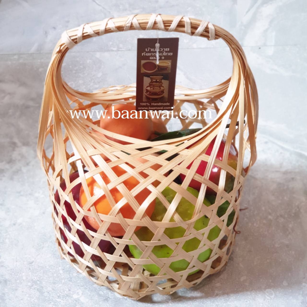 ชะลอมถือ ทรงกลม