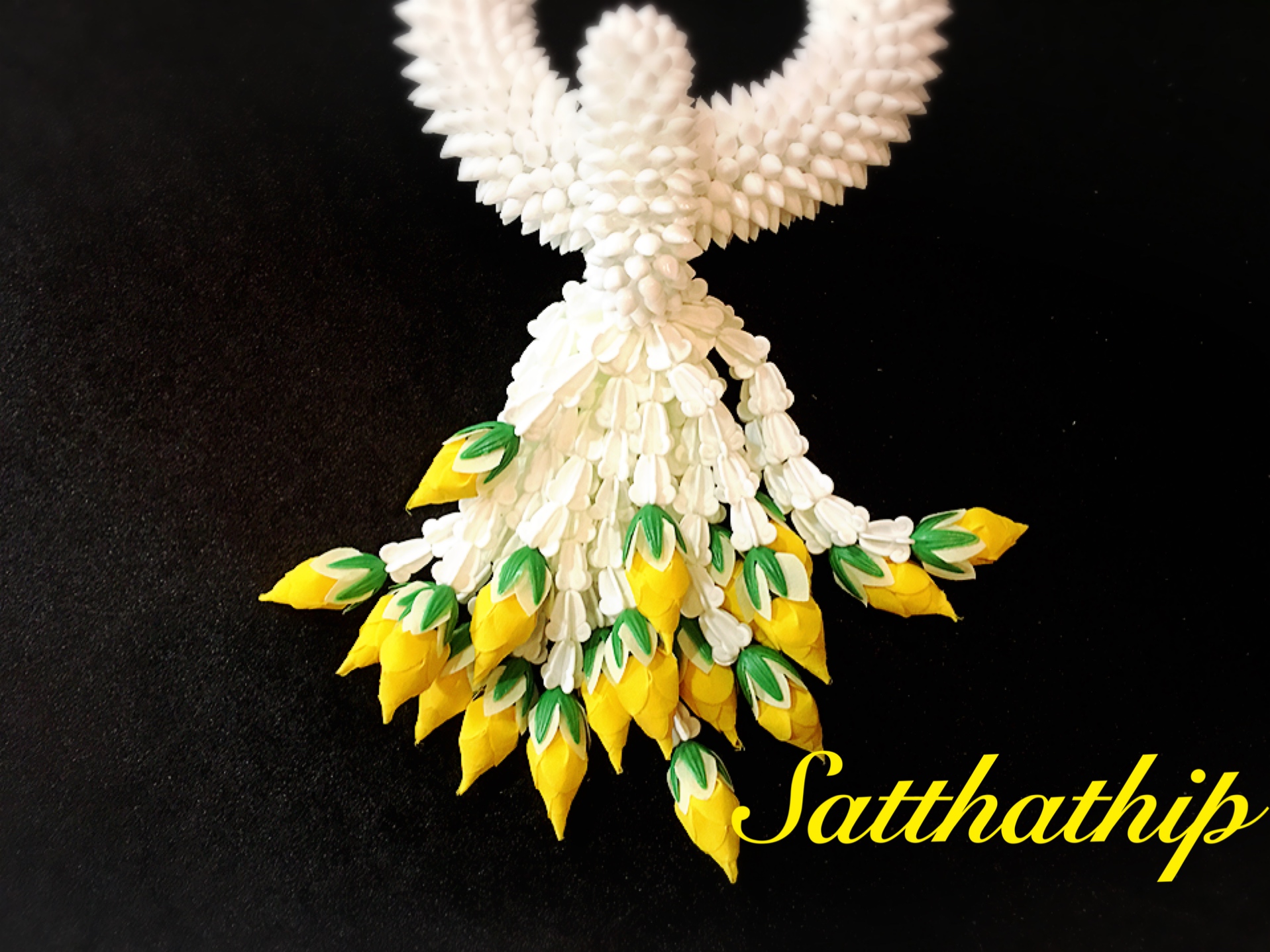 พวงมาลัยดอกพุด - พวงมาลัยดอกพุดประดิษฐ์ - พวงมาลัยประดิษฐ์