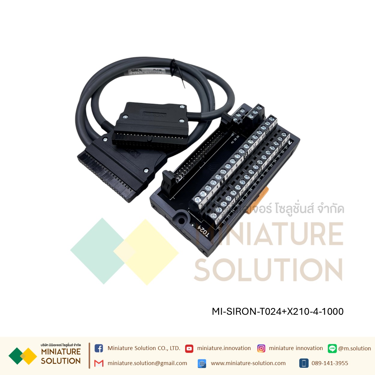 SIRON Terminal PLC พร้อมสายครบชุด 30PIN KV-NC Keyence MITSU OMRON PANA KEYENCE CJ1W QX QY KV FPG FP2