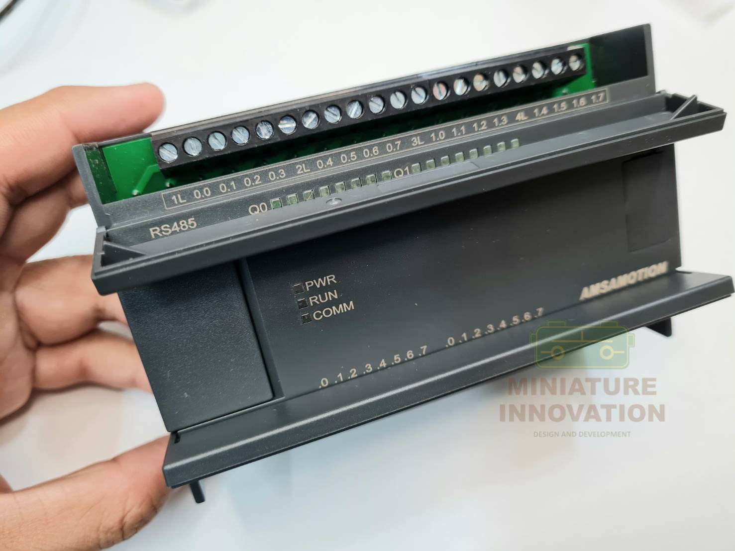 Modbus IO RTU Modbus-IO16R RTU 16 รีเลย์ Amsamotion DI16 DO16 RLY