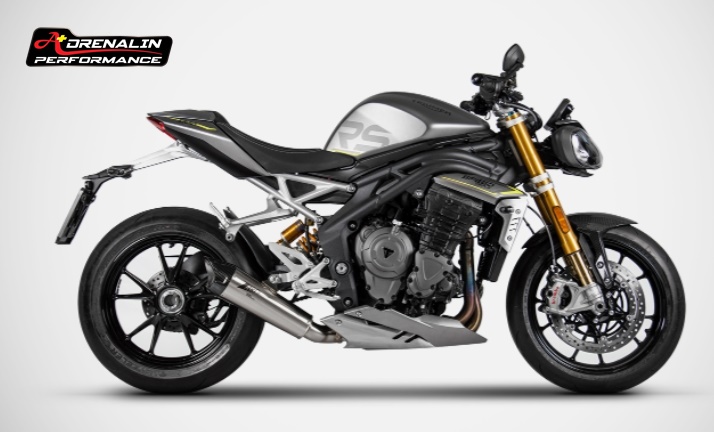 ท่อ Zard สลิปออน ปลายเดี่ยว Racing สำหรับ Speed triple 1200 2022+ rr/rs ถอดหม้อพักกลาง (For Exhibition only)