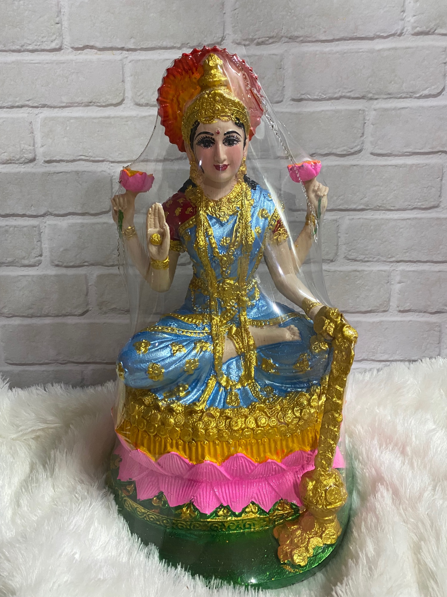 พระเเม่ลักษมี เทวีเเห่งความมั่งคั่ง ร่ำรวย สูง16นิ้ว