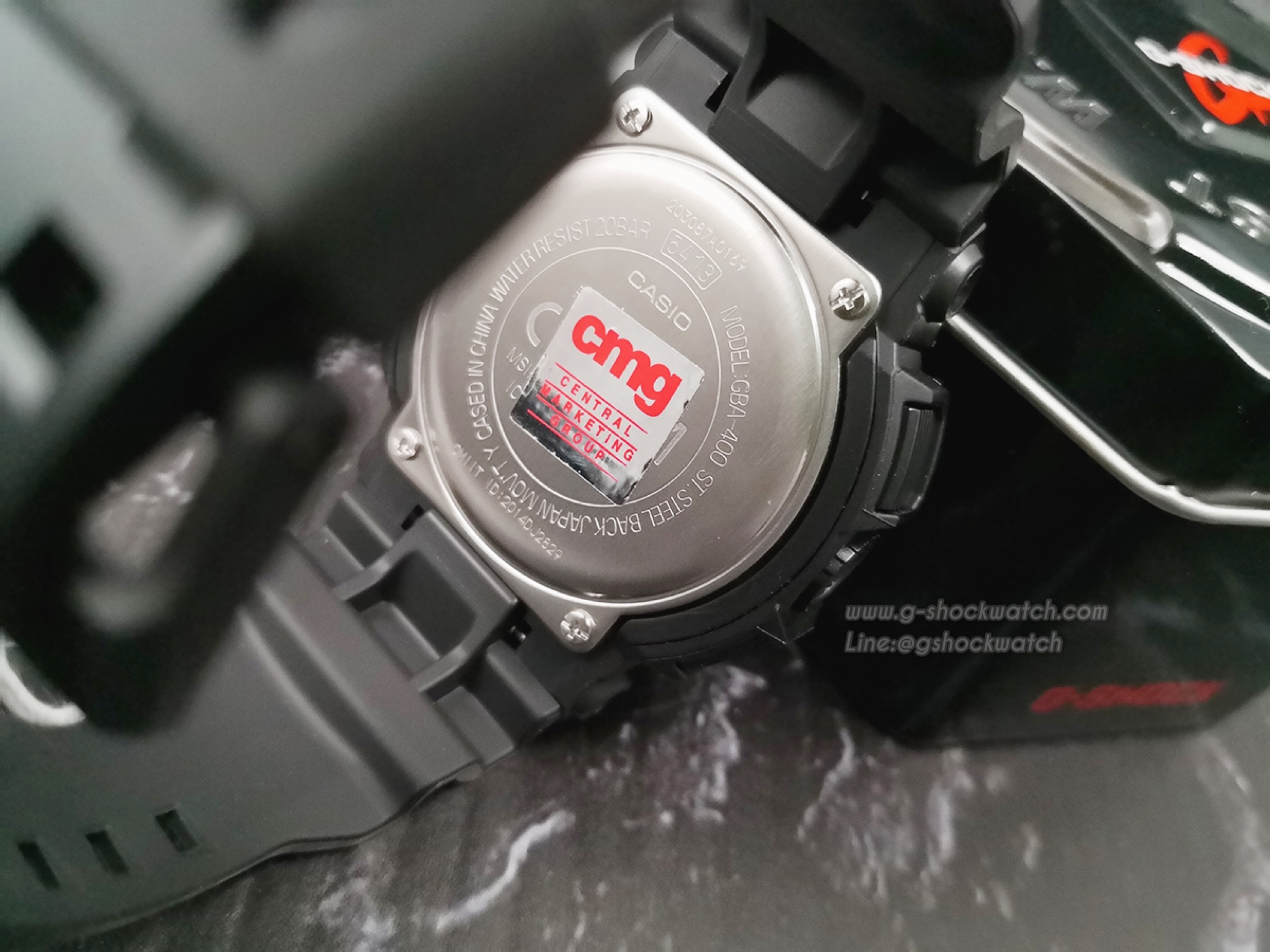 CASIO G-SHOCK นาฬิกาข้อมือ นาฬิกากันน้ำ นาฬิกาของแท้ ประกันศูนย์ CMG 1 ปี รุ่น GBA-400-1A