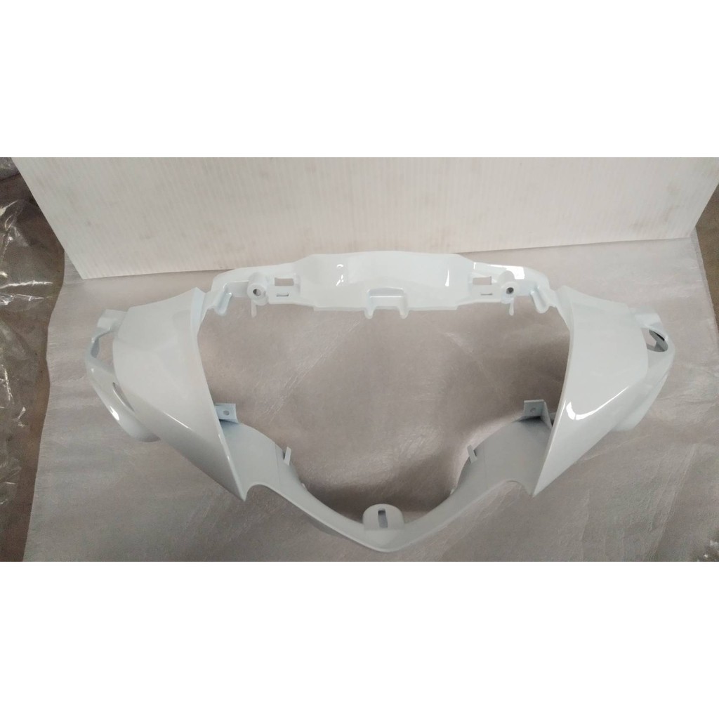 53205-KYZ-T00ZE ฝาครอบแฮนด์ด้านหน้า รถสีขาว-ดำ WAVE125i 2014-2019 อะไหล่แท้ HONDA