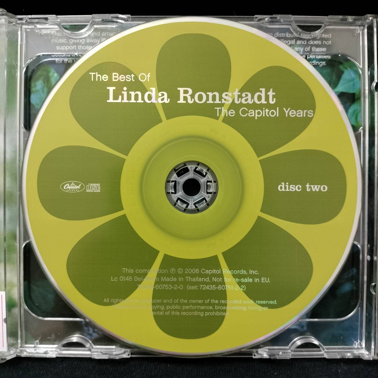 Linda Ronstadt – The Best Of Linda Ronstadt - The Capitol Years / THAILAND / ปกมีจุดเหลือง / 2CD / แผ่นดี