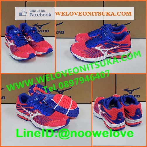 Mizuno Wave Sayonara 4 สีบานเย็น สำหรับสาวๆ รองเท้าวิ่งออกกำลังกาย น้ำหนักเบา สีสวย ใส่สบายเท้า สวย น่าใช้ J1GD163001