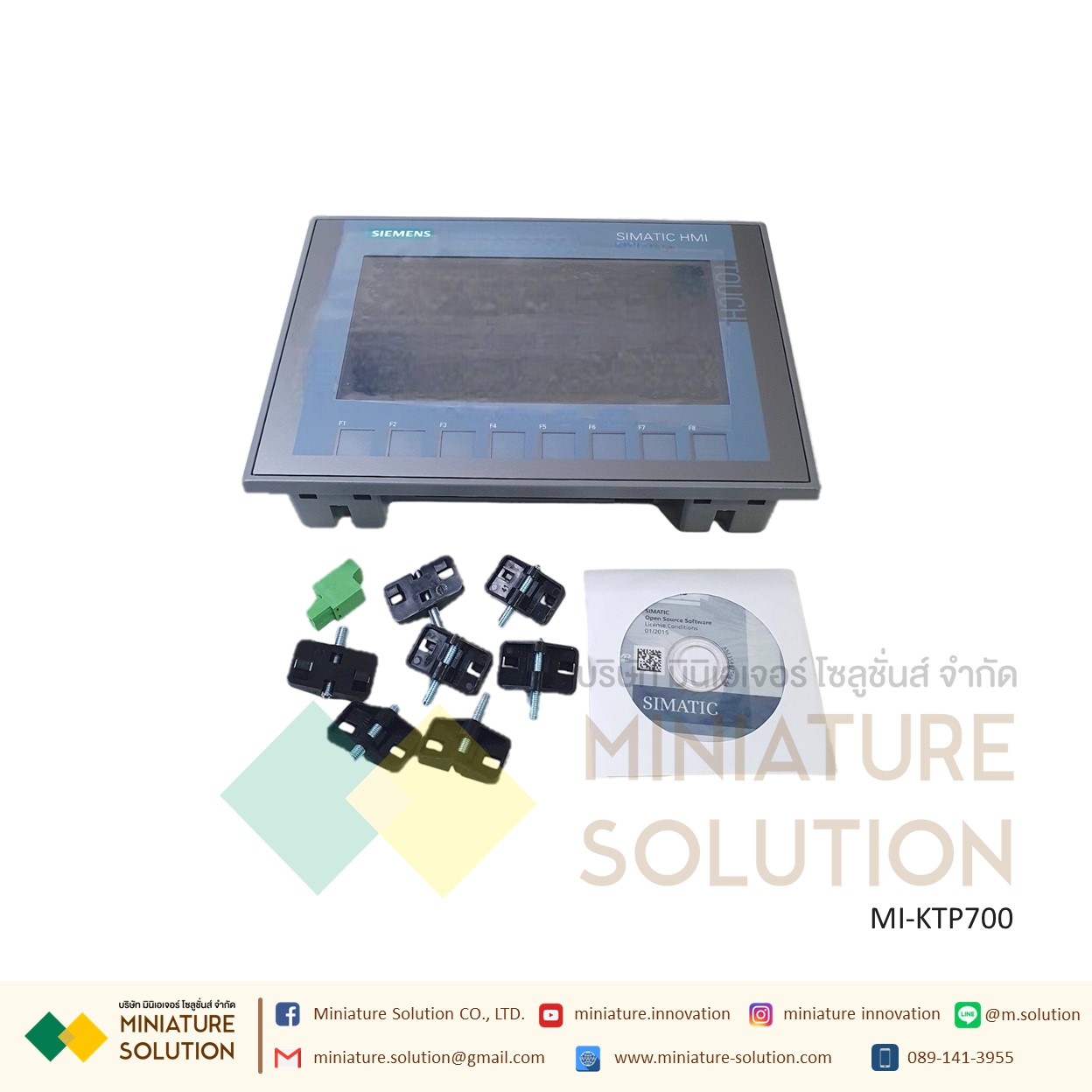จอ SIMATIC HMI SIEMENS รุ่น 6AV2123-2GB03-0AX0 หน้าจอ 7 นิ้ว KTP700 Basic