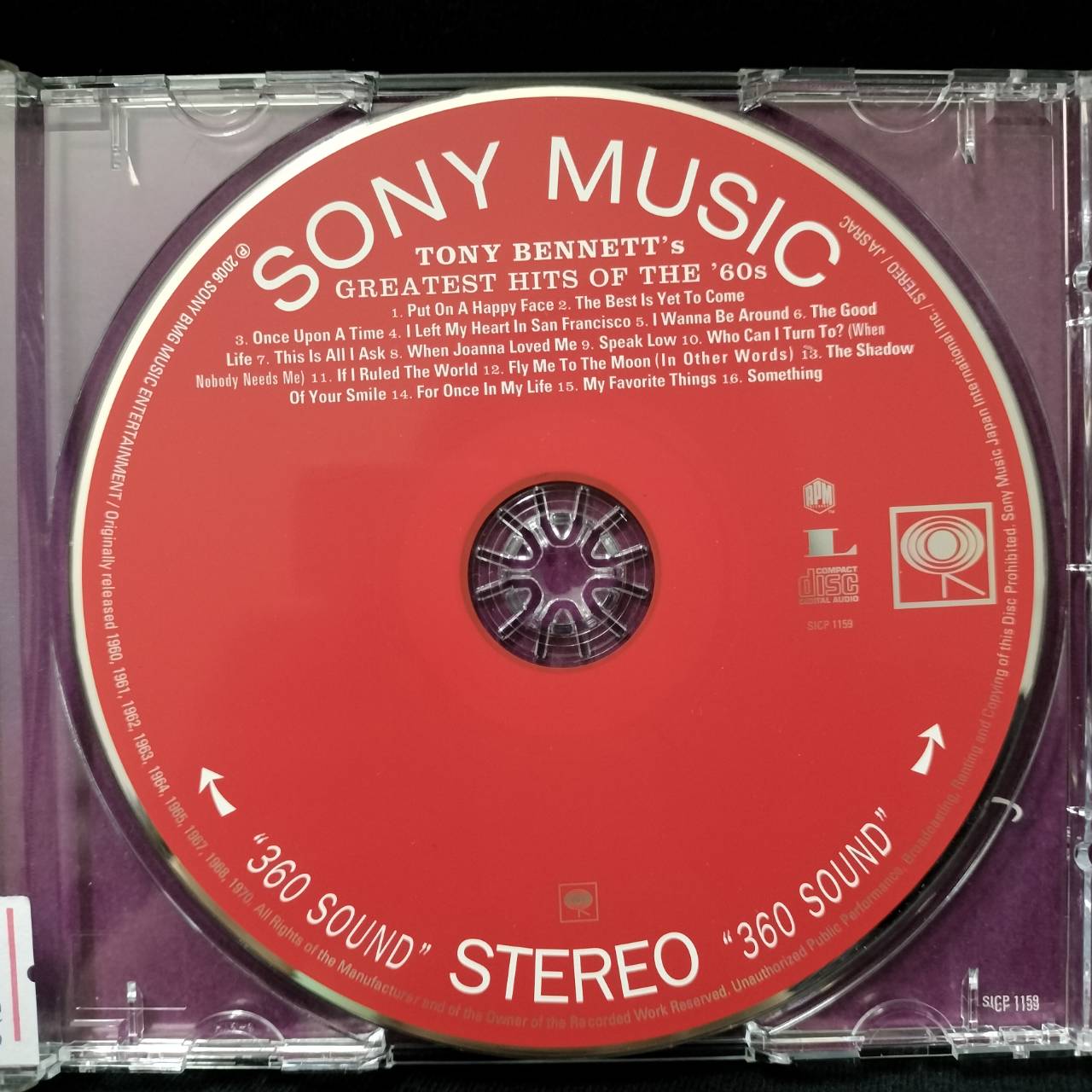 Tony Bennett – Tony Bennett's Greatest Hits Of The '60s / JAPAN / แผ่นสวย