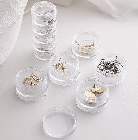 กล่องพลาสติกใส่เครื่องประดับ,กล่องใส่เครื่องประดับ5ชั้น,ขนาด3*8cm