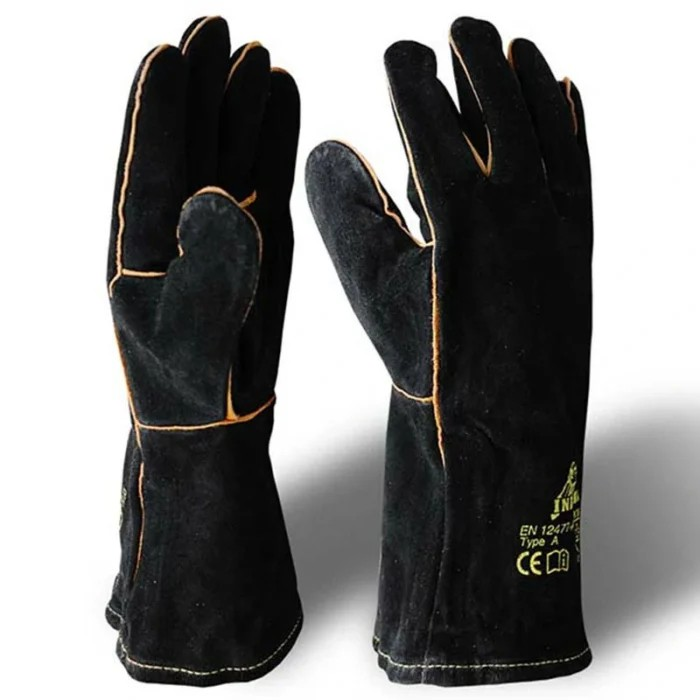 ถุงมือหนัง 6600TL L ดำ อินเดียน่า สำหรับงานอุตสาหกรรมหนัก งานเชื่อม งานโลหะ