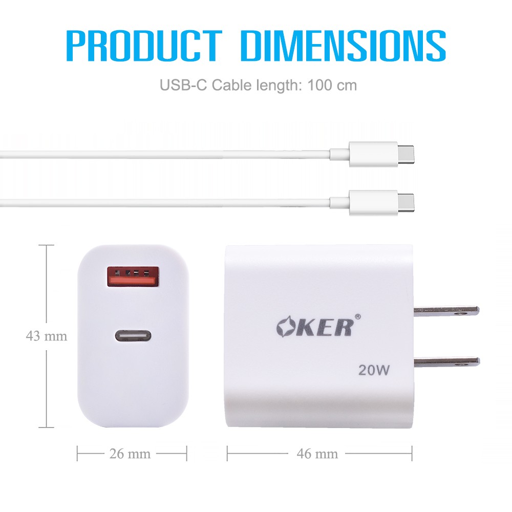 OKER CHARGER U-242 3.0 SMART FAST