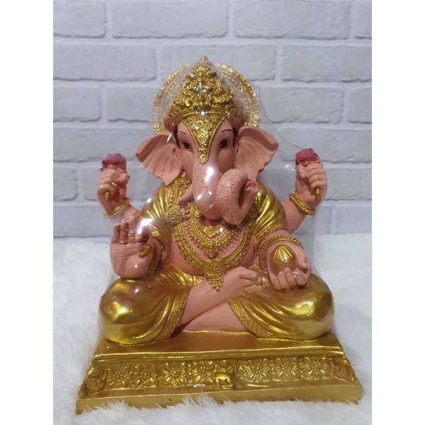 พระพิฆเนศ พระพิฆเนศปางเศรษฐี เงิน ทอง นาค สูง15นิ้ว ฐานกว้าง9นิ้ว