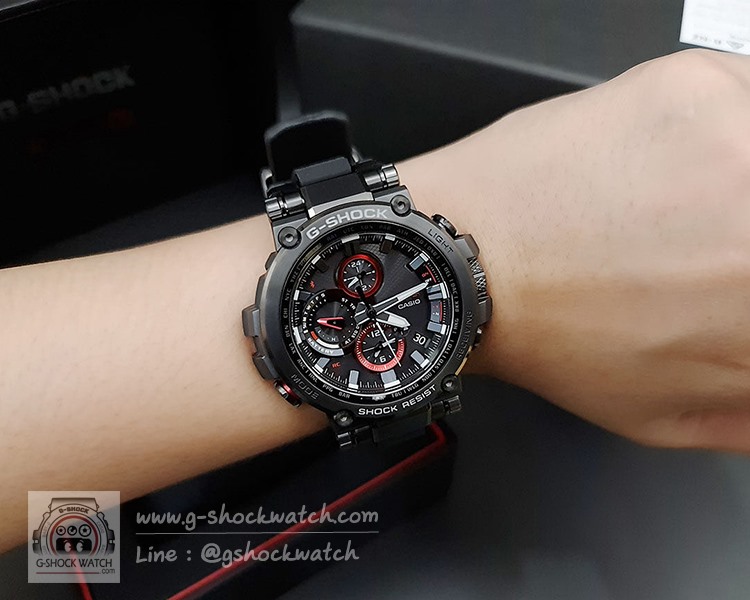 CASIO G-SHOCK นาฬิกาข้อมือ นาฬิกากันน้ำ นาฬิกาของแท้ ประกันศูนย์ CMG 1 ปี MTG-B1000B-1A