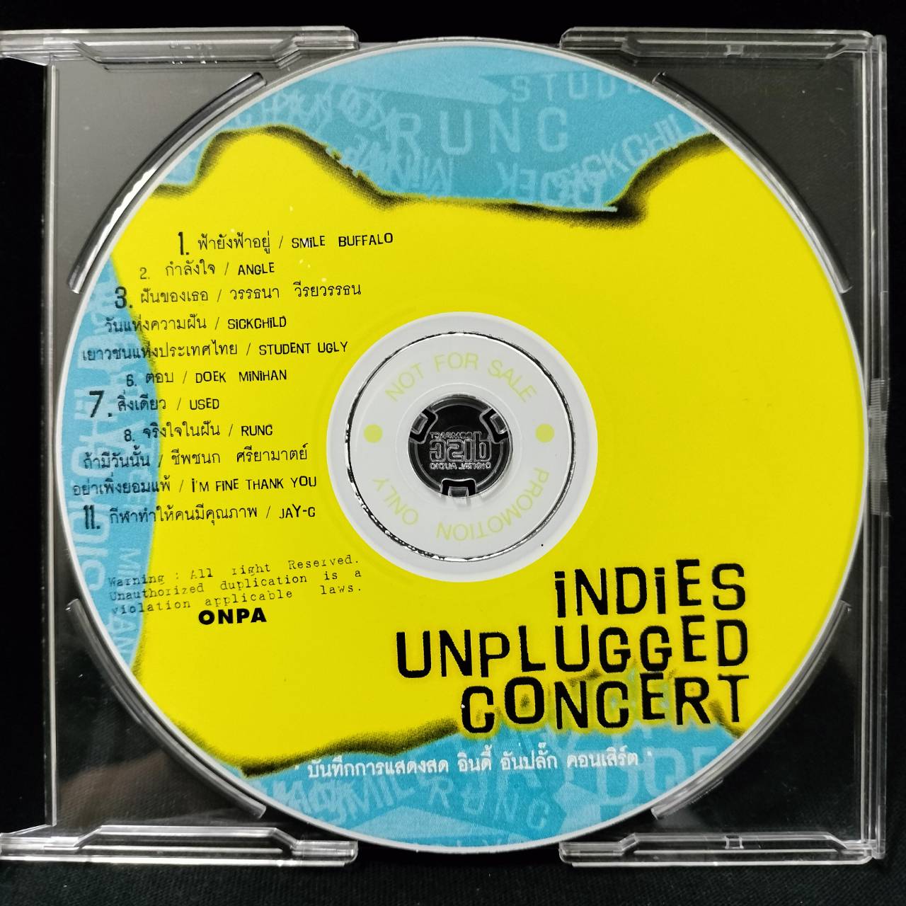 รวมศิลปิน – Indies Unplugged Concert / ปกเจาะ / แผ่นโปรโม / แผ่นสวย