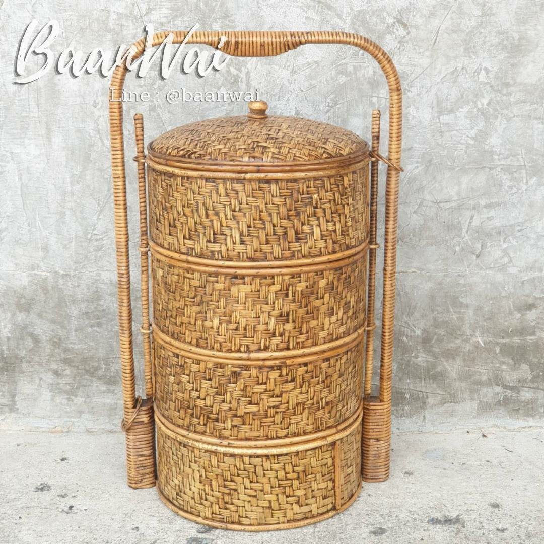 ปิ่นโตจีน ปิ่นโตโบราณ (1เถา)