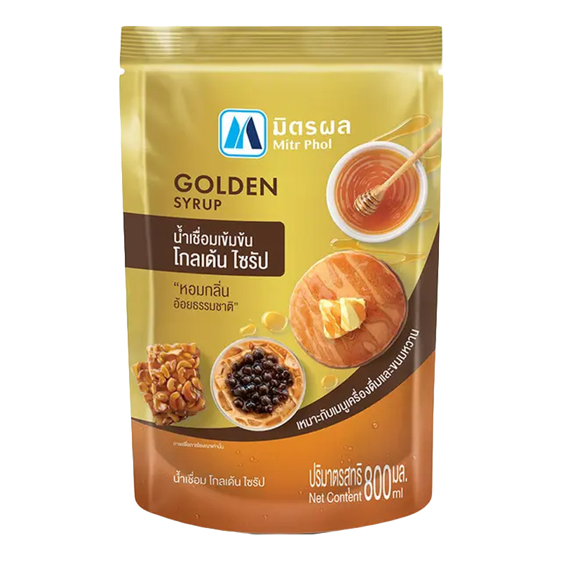 น้ำเชื่อมโกลเด้นไซรัป ตรามิตรผล Mitr Phol Golden Syrup 800 ml. (03-0126)