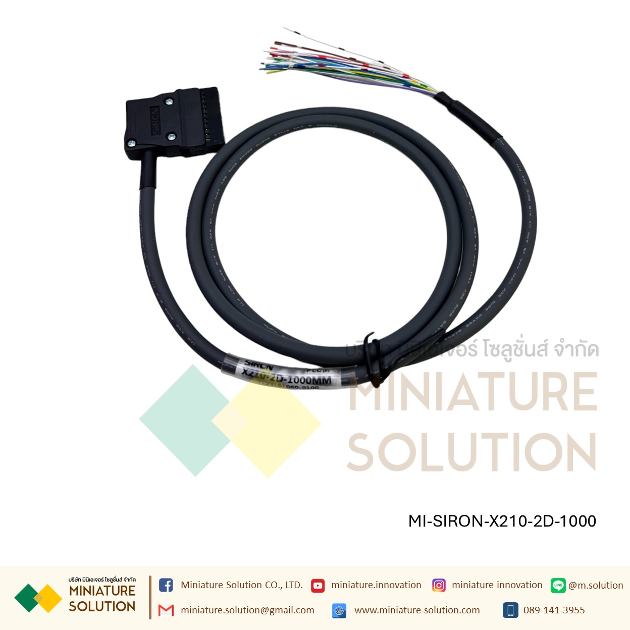 SIRON X210 สายเชื่อมต่อกับ T001 T022 กับ PLC CJ1W FX1NC FX2NC MITSUBISHI/Q SERIES QX41/42