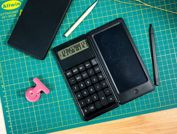 เครื่องคิดเลข2in1,เครื่องคิดเลขพร้อมกระดาน LCD,เครื่องคิดเลขเขียนได้,สามารถจดบันทึกได้