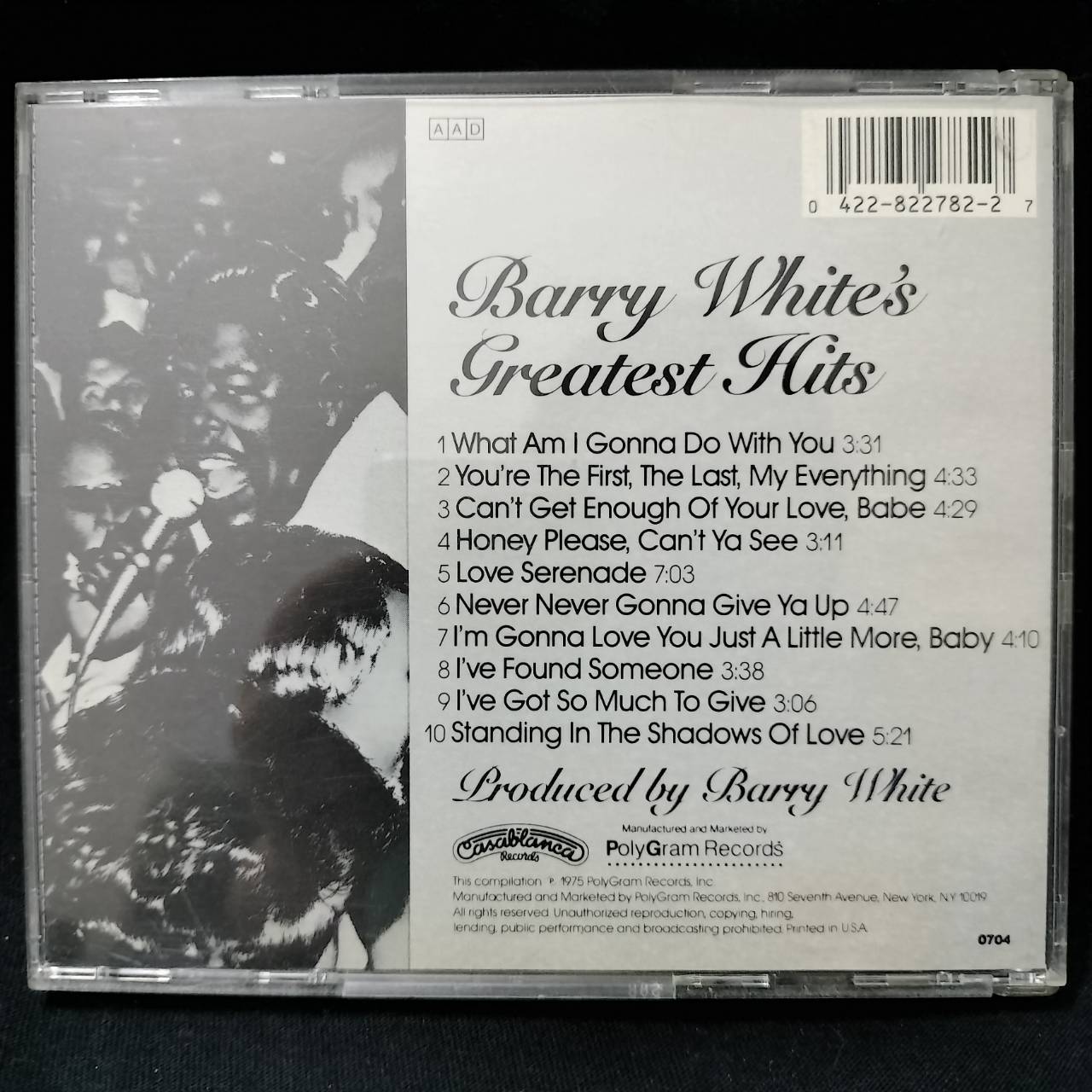 Barry White – Barry White's Greatest Hits / USA / ปกยับ / แผ่นเป็นรอย
