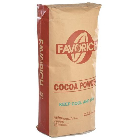 โกโก้ผง Favorich Super Black 10-12% Cocoa Fat ขนาด 1 kg/ถุง (06-0198-01)