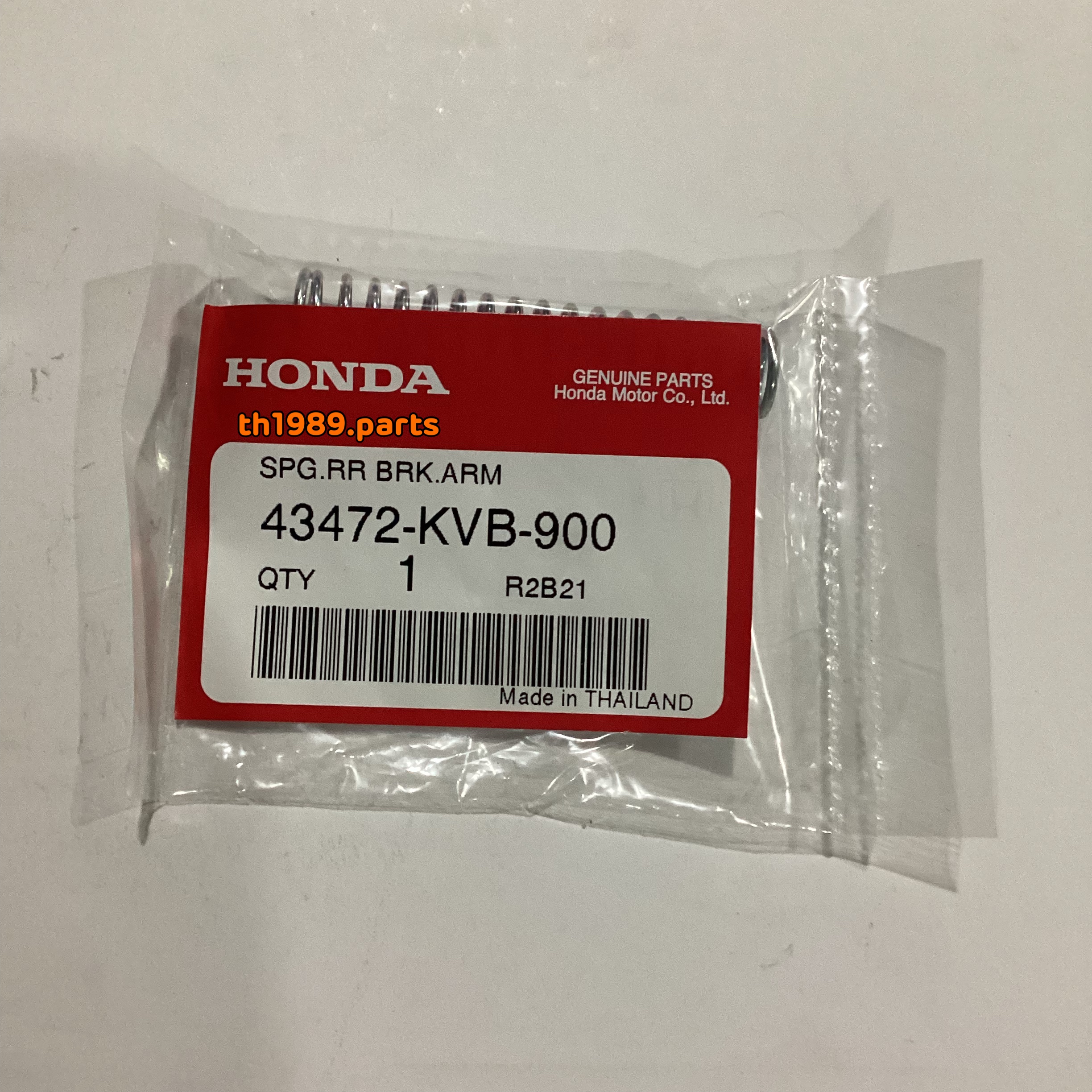 43472-KVB-900 สปริงขาเบรคหลัง SCOOPY-i ZOOMER-X CLICK125i PCX150 อะไหล่แท้ HONDA