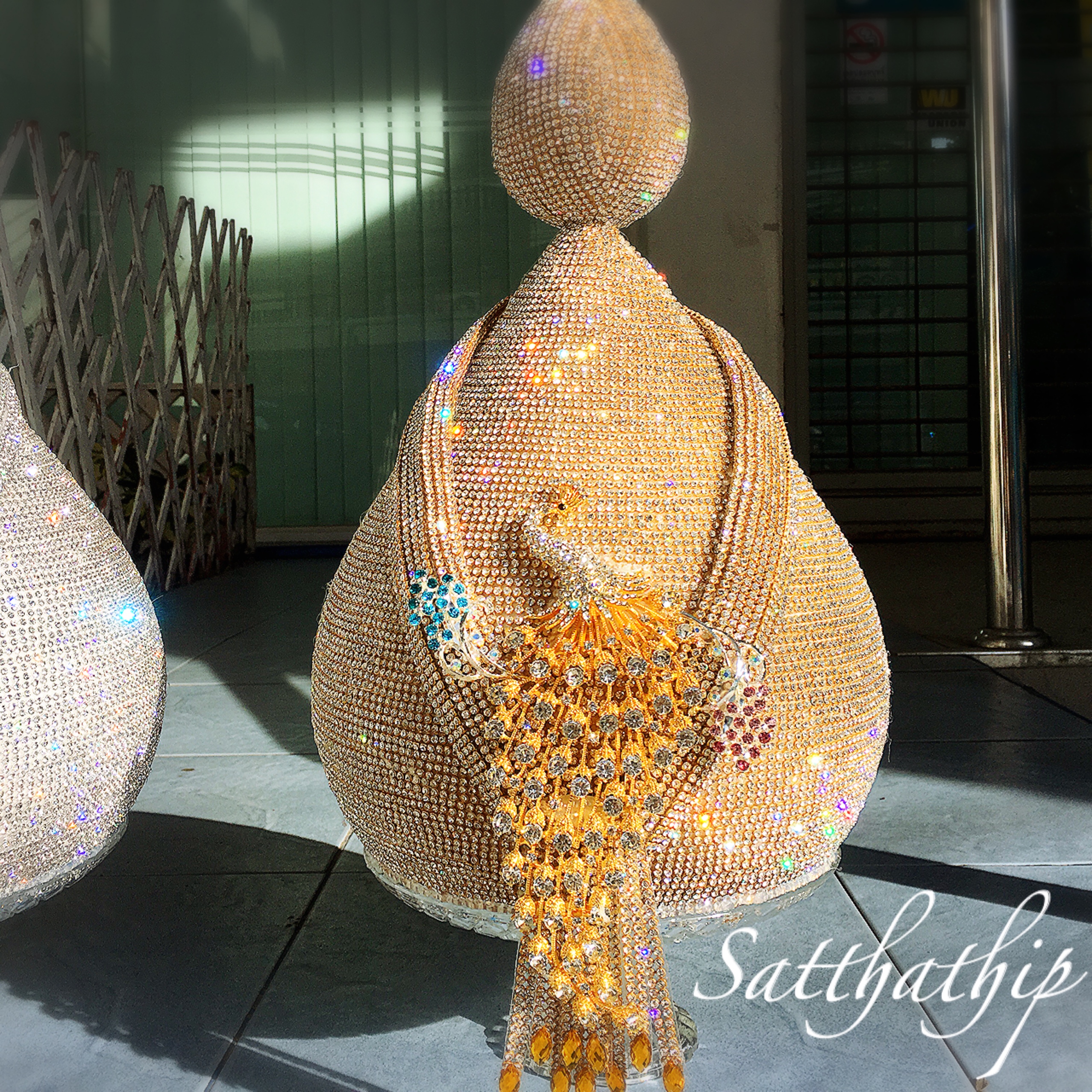 พานพุ่ม - พานพุ่มสักการะ - พานพุ่มเงินทอง - Phan bush