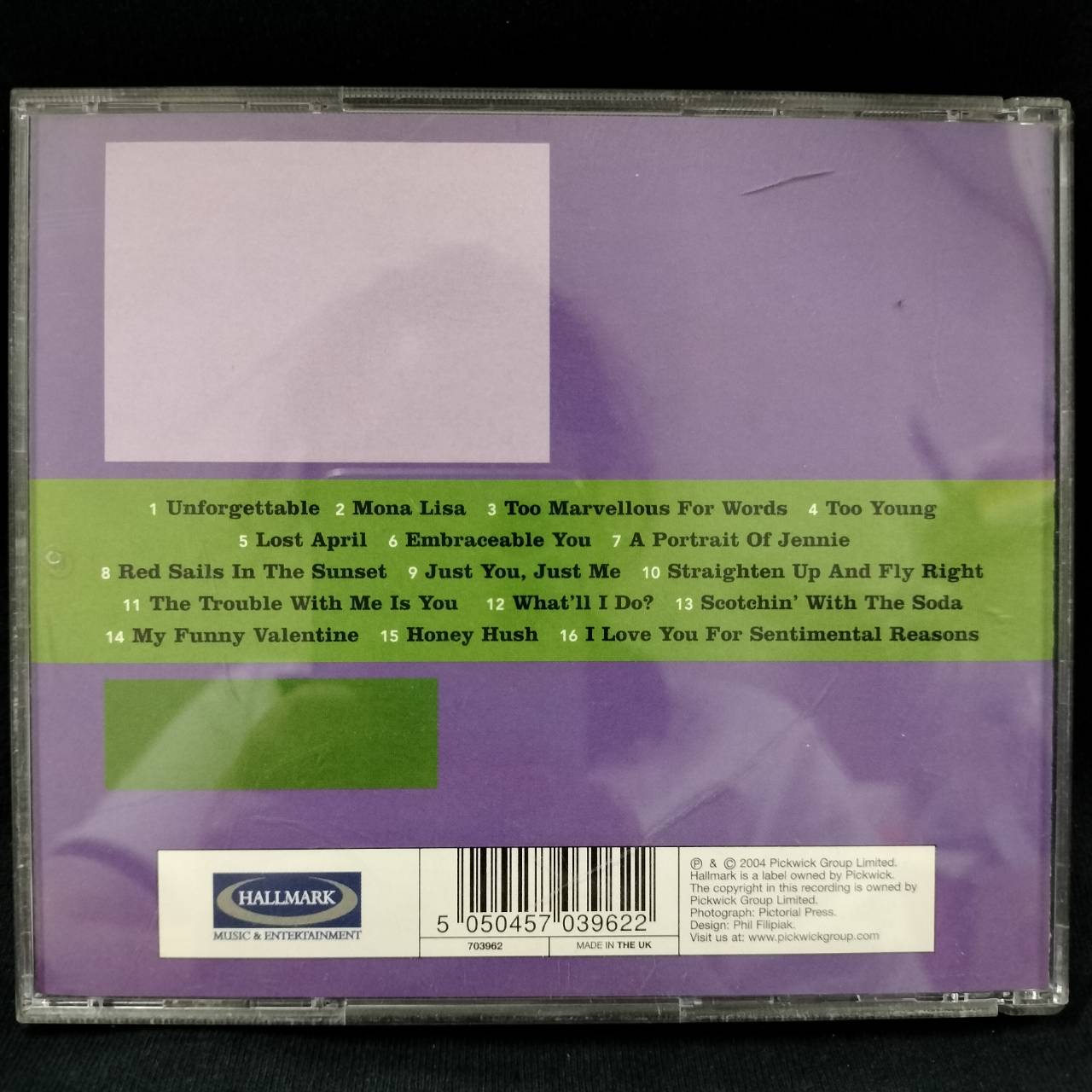 Nat King Cole – Unforgettable / UK / แผ่นดี