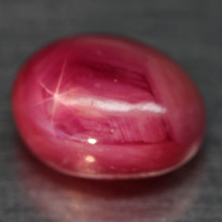 พลอยทับทิมสตาร์ (Ruby Stars) 5.30 กะรัต 6 ขา