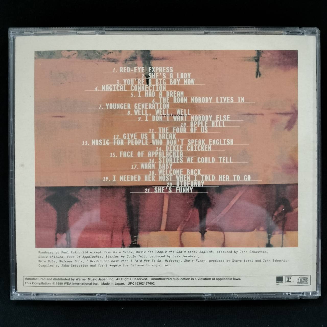 John Sebastian – The Best Of John Sebastian / JAPAN / แผ่นดี / มี Obi