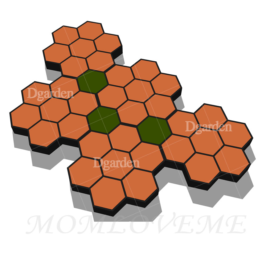 แม่พิมพ์ทางเดิน ลายรังผึ้ง D5