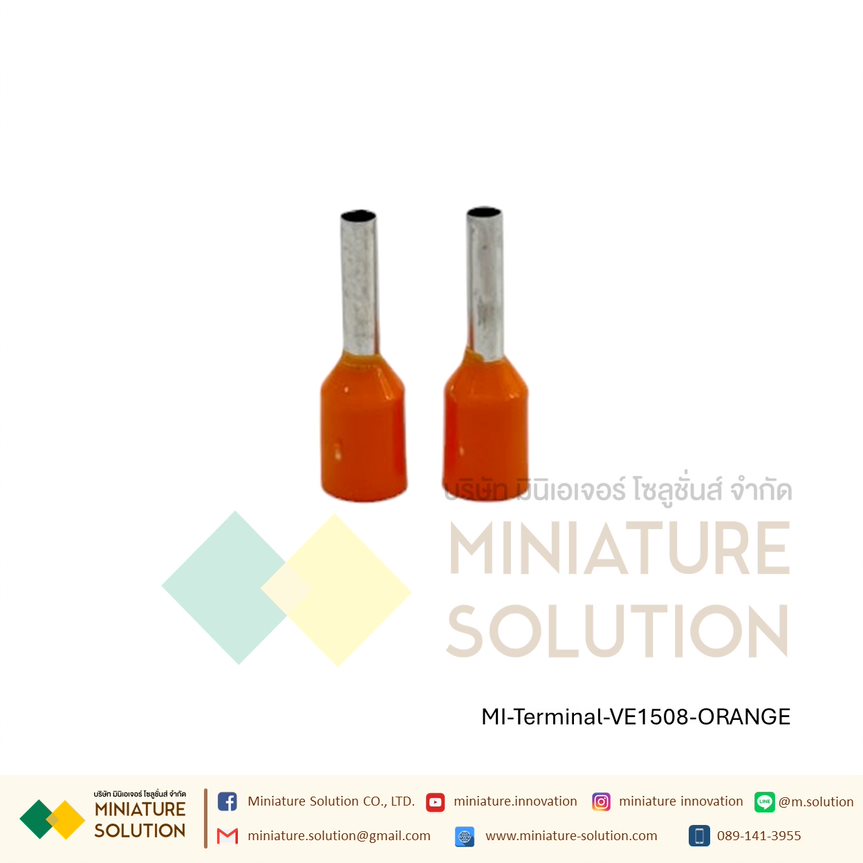 [ 100ชิ้น/แพ็ค ] VE TE หัวต่อหางปลาแบบเสียบ หางปลาคอร์ดเอ็น Cord-N Terminal Crimping หางปลาเข็ม หางปลาย้ำสายไฟ คอร์ดเอ็นเดี่ยว VE TE ขั้วต่อสายคอนโทรลสายไฟ หางปลาไม้ขีด