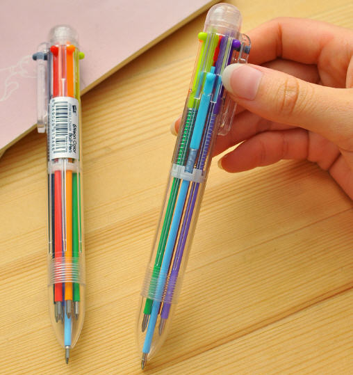 ปากกาลูกลื่น,ปากกาลูกลื่น6สี
