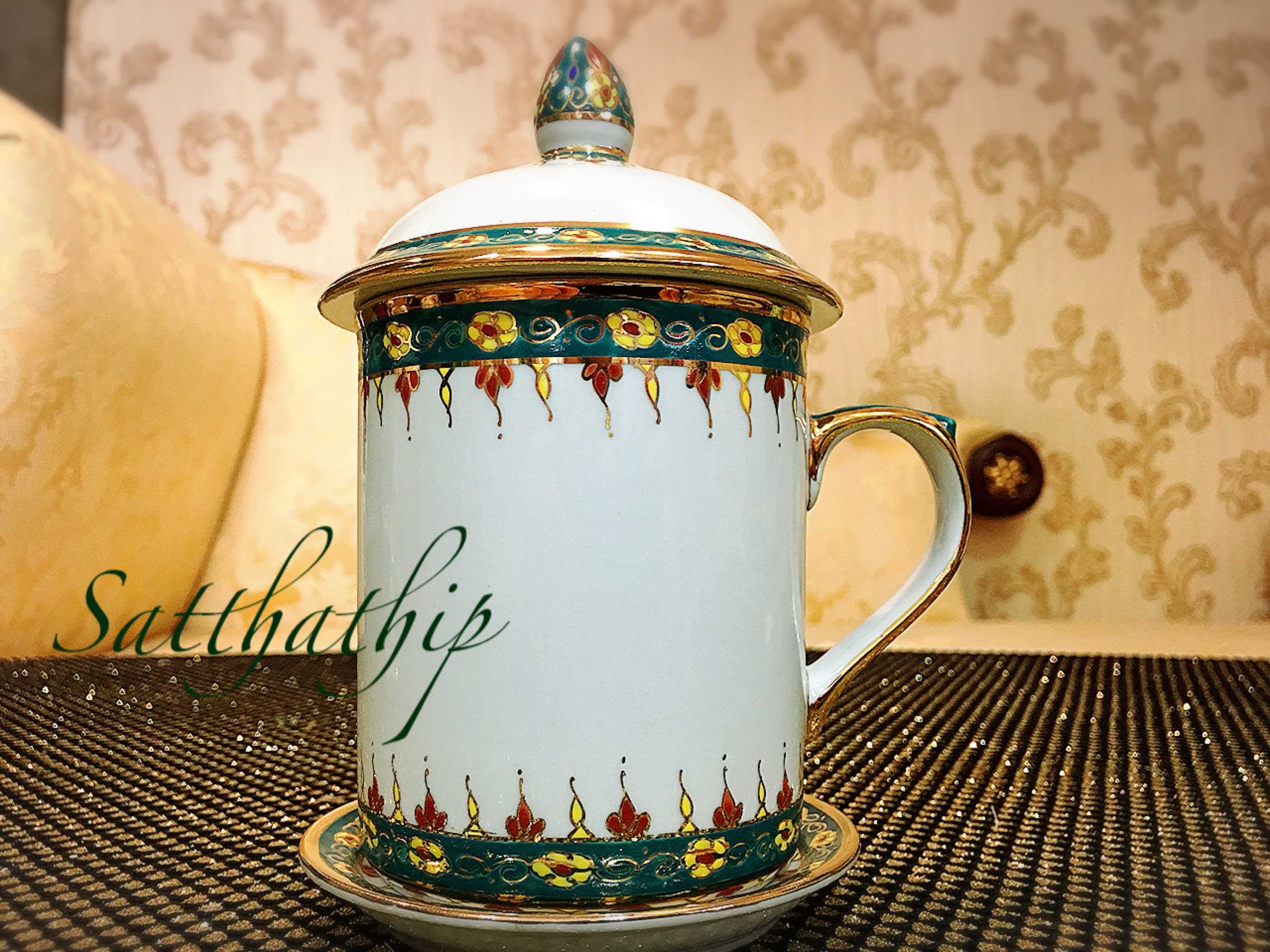แก้วมัค เบญจรงค์ - แก้วน้ำ เบญจรงค์ - แก้วชา/กาแฟ เบญจรงค์ - แก้วเบญจรงค์
