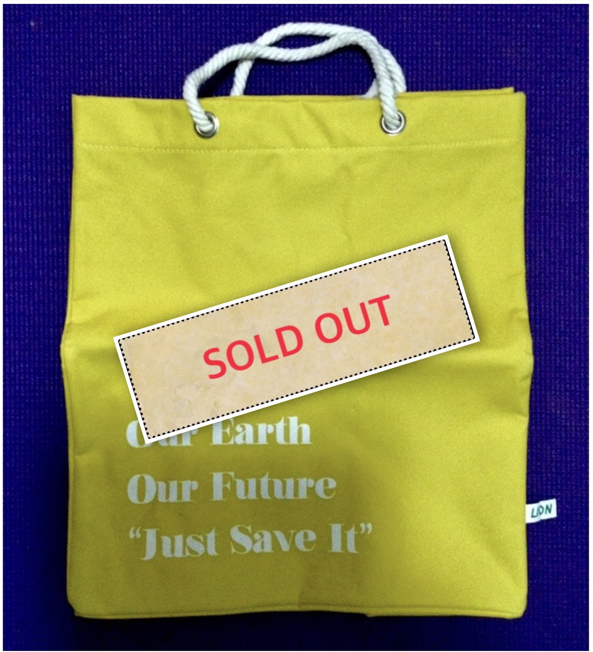 Our Earth Our Future “Just Save It” กระเป๋าผ้า Save The World