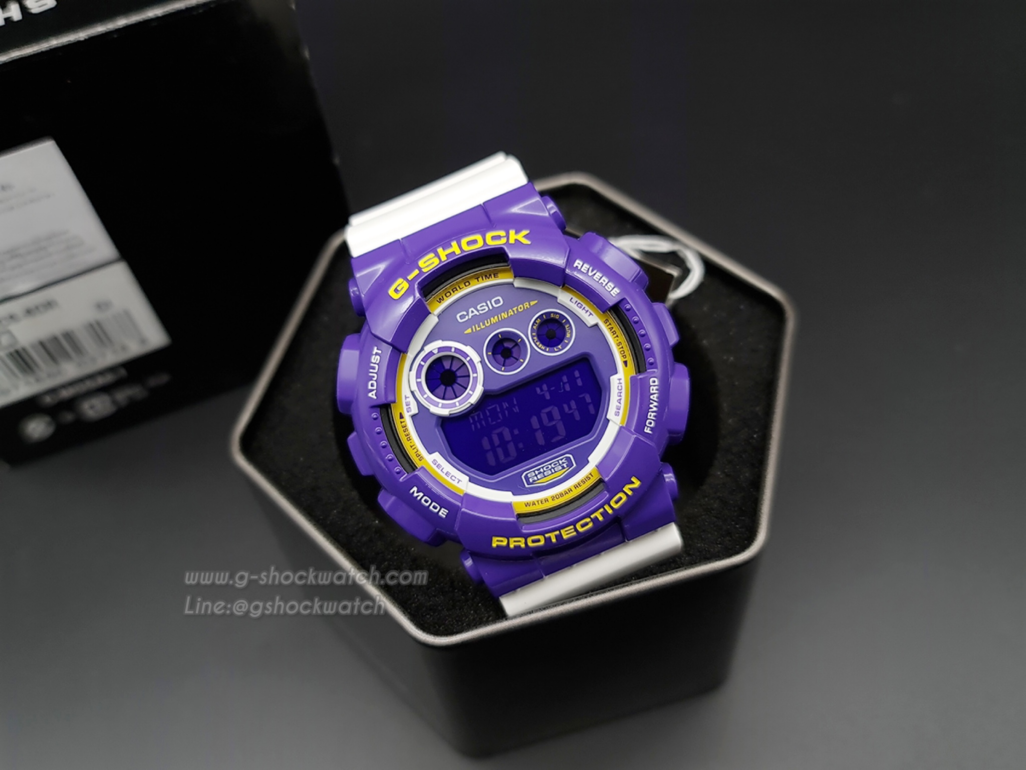 CASIO G-SHOCK นาฬิกาข้อมือ นาฬิกากันน้ำ นาฬิกาของแท้ ประกันศูนย์ CMG 1 ปี รุ่น GD-120CS-6D