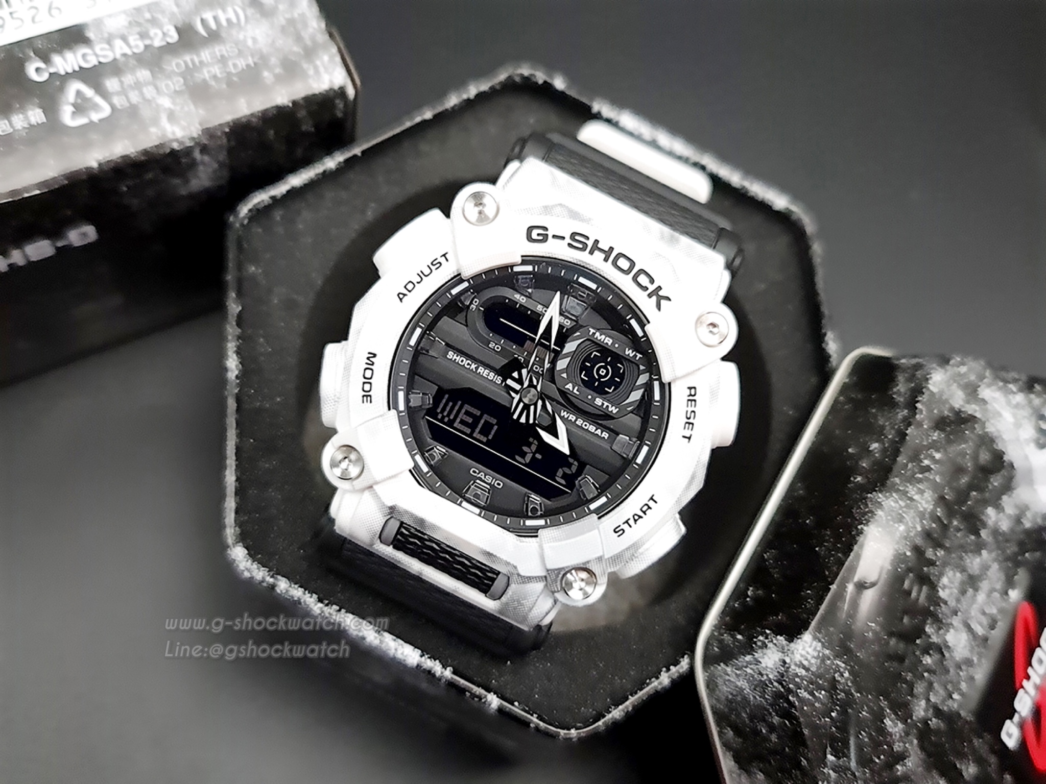 CASIO G-SHOCK นาฬิกาข้อมือ นาฬิกากันน้ำ นาฬิกาของแท้ ประกันศูนย์ CMG 1 ปี รุ่น GA-900GC-7A