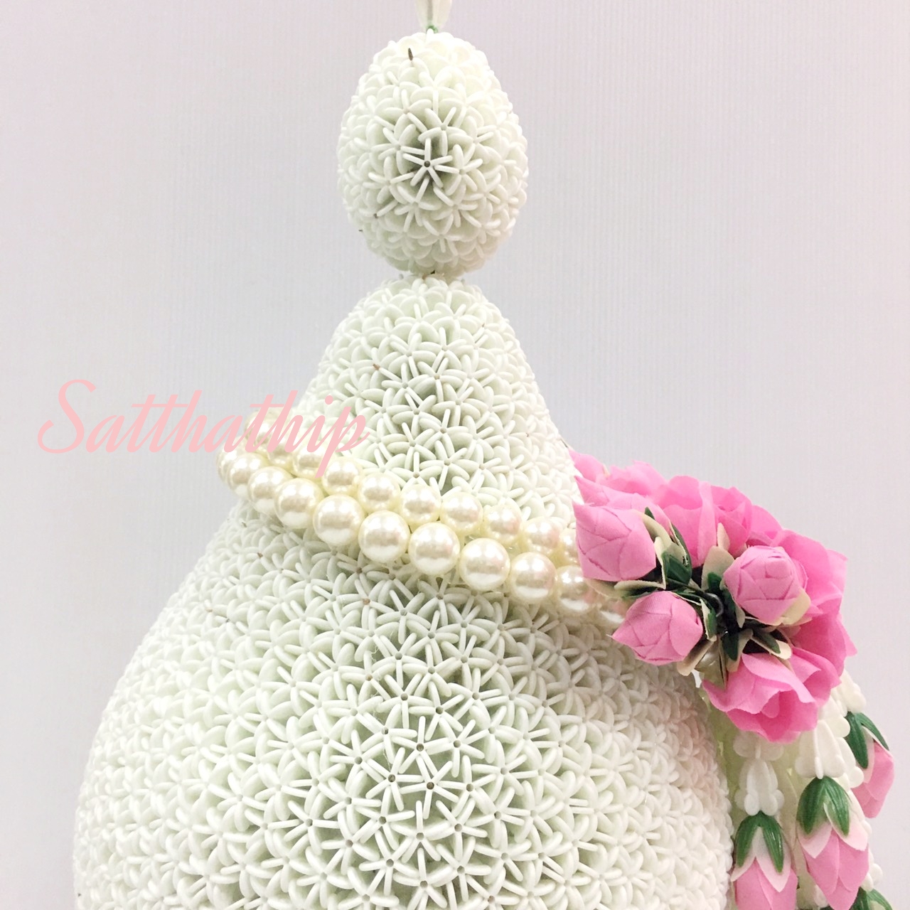 พานพุ่มดอกรักประดิษฐ์ [8"]