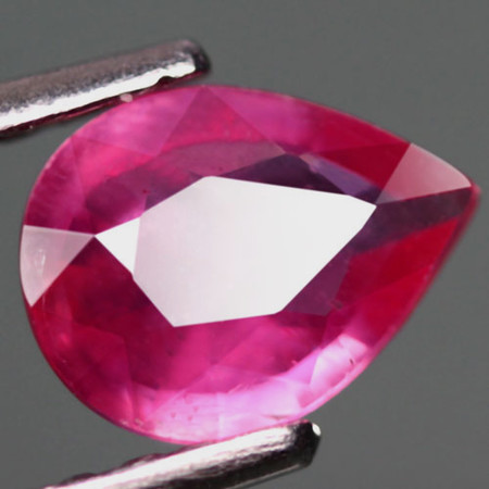 พลอยทับทิม (Ruby) 1.20 กะรัตสีแดงชมพู