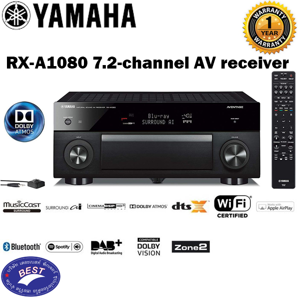 Yamaha RX-A1080 7.2-channel AV receiver