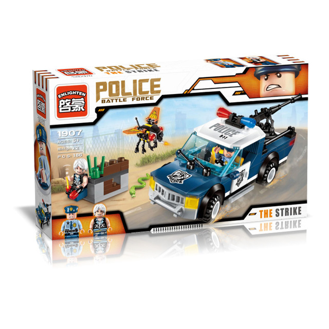 เลโก้จีน Enlighten 1907 ชุด ตำรวจ Police Battle Force