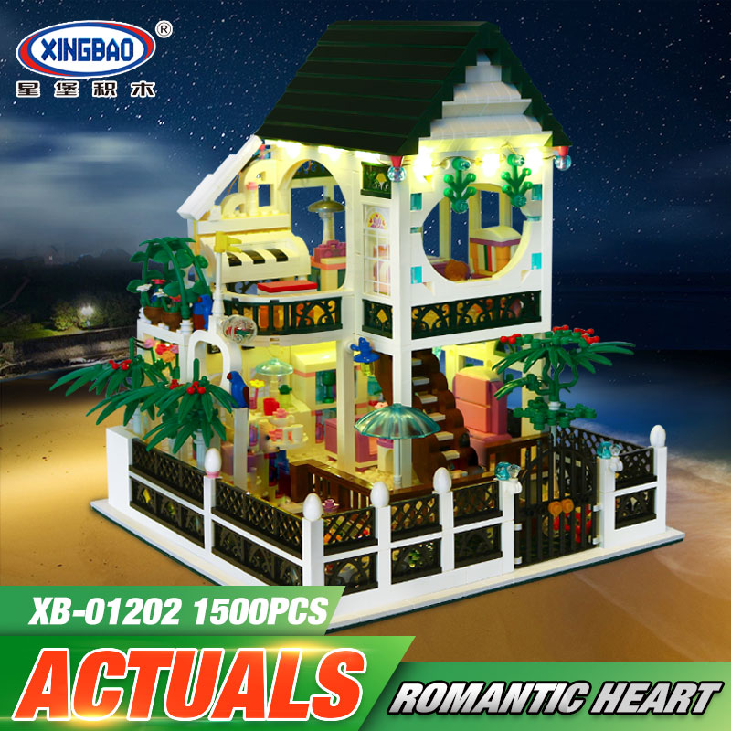เลโก้จีน XB.01202 ชุด Romantic Heart (มีไฟ)