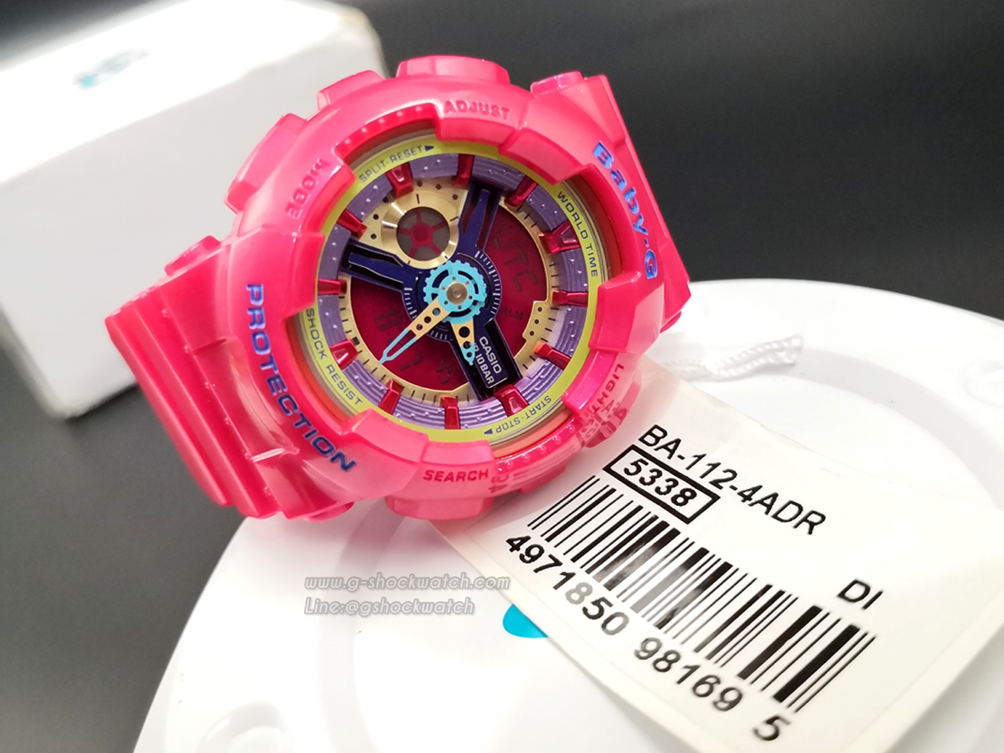 CASIO BABY-G นาฬิกาข้อมือ นาฬิกากันน้ำ นาฬิกาของแท้ ประกันศูนย์ CMG 1 ปี รุ่น BA-112-4A