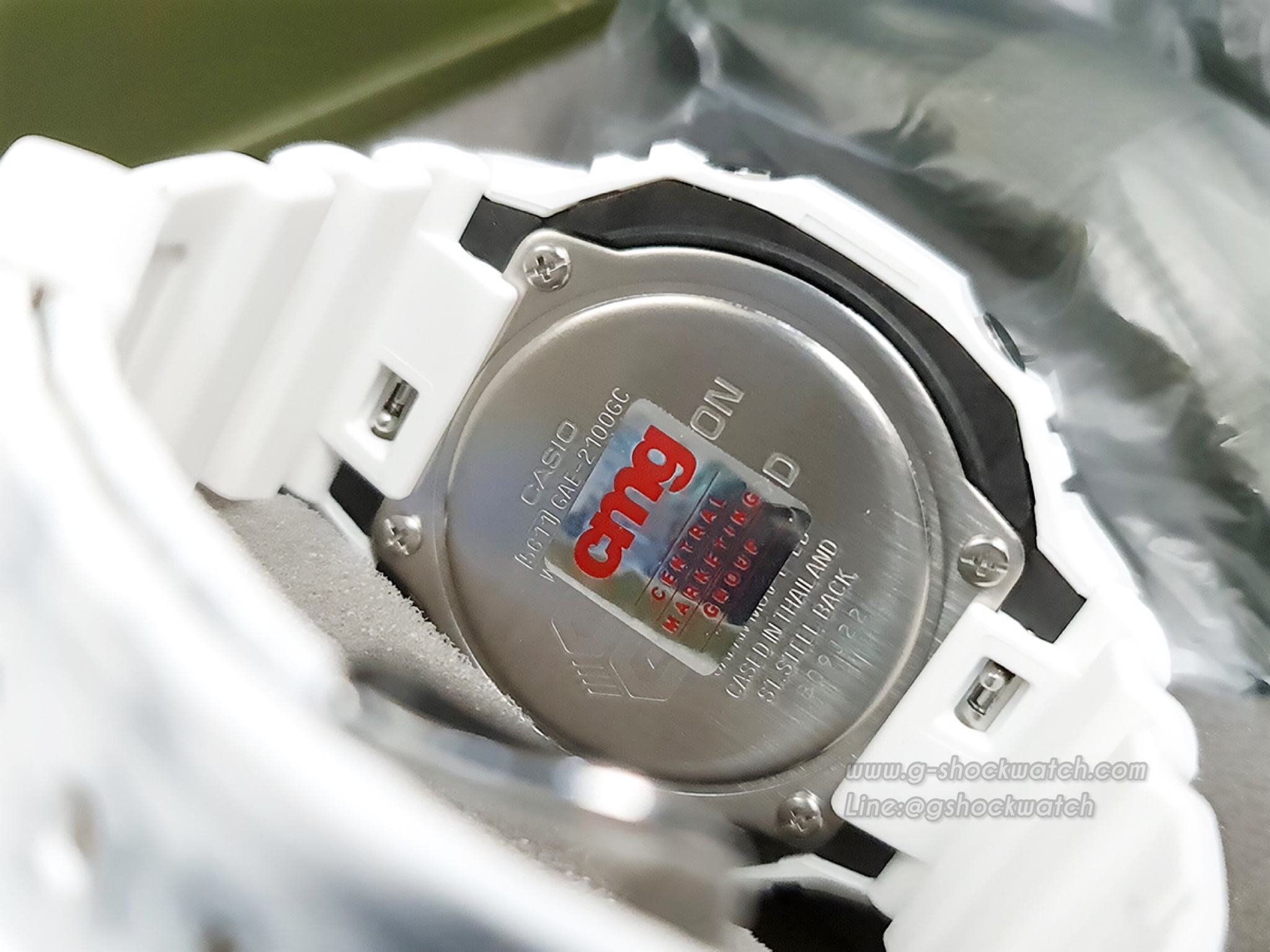 CASIO G-SHOCK นาฬิกาข้อมือ นาฬิกากันน้ำ นาฬิกาของแท้ ประกันศูนย์ CMG 1 ปี รุ่น GAE-2100GC-7A