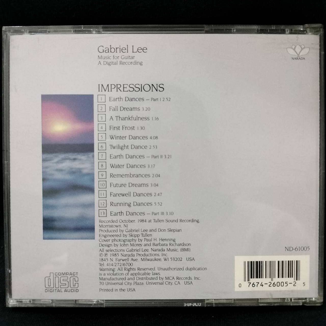 Gabriel Lee – Impressions / USA / ปกงอ / แผ่นสวย